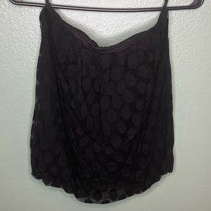 Black Strapless Blouse